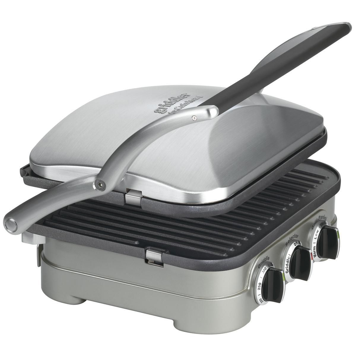 Cuisinart Griddler 5 in 1 CGR-4NEC, Reversible Nonstick Plates