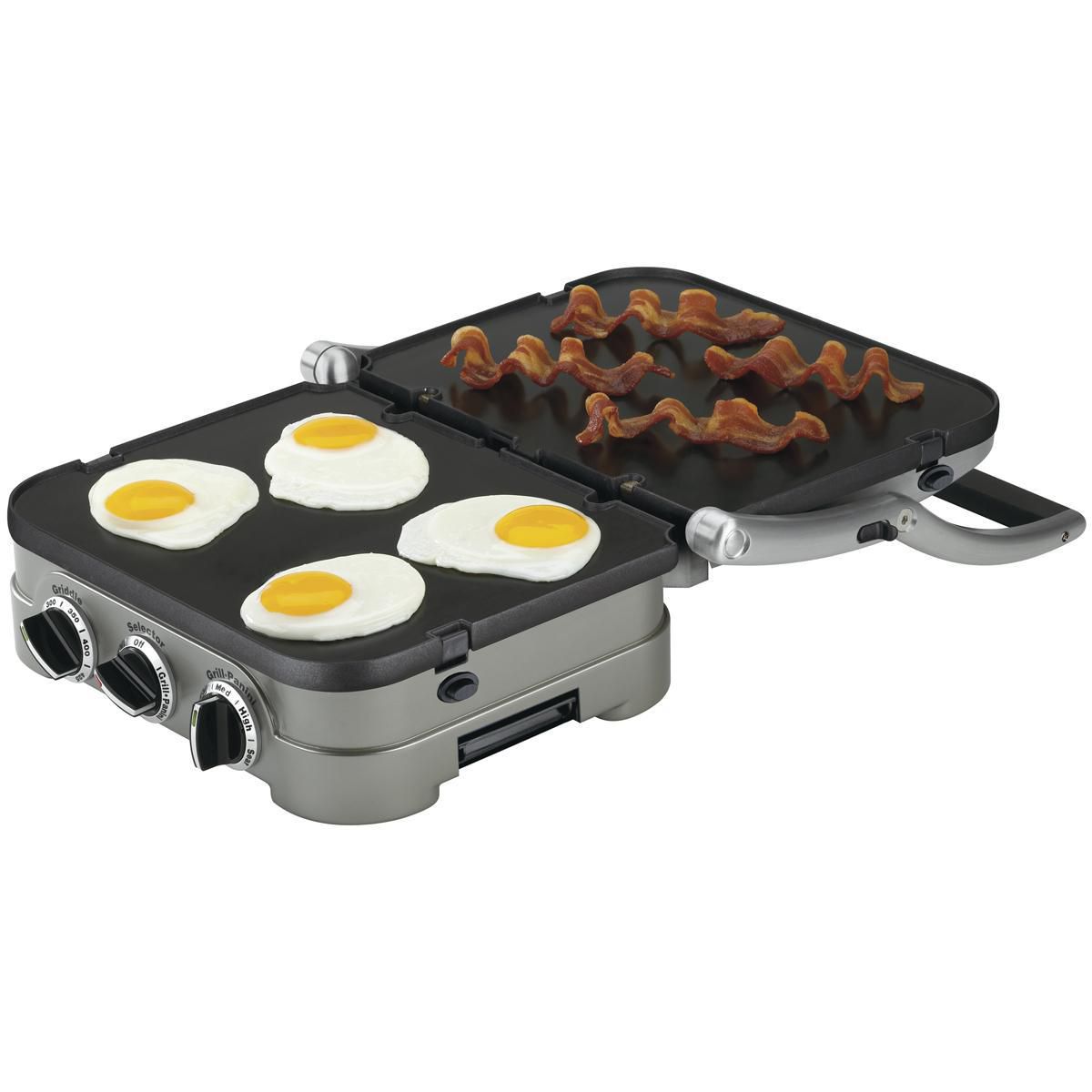 Cuisinart Griddler 5 in 1 CGR-4NEC, Reversible Nonstick Plates