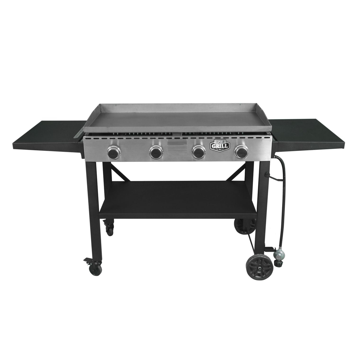 Expert Grill 4 Burner Propane Gas Flat Top Griddle Grill Black