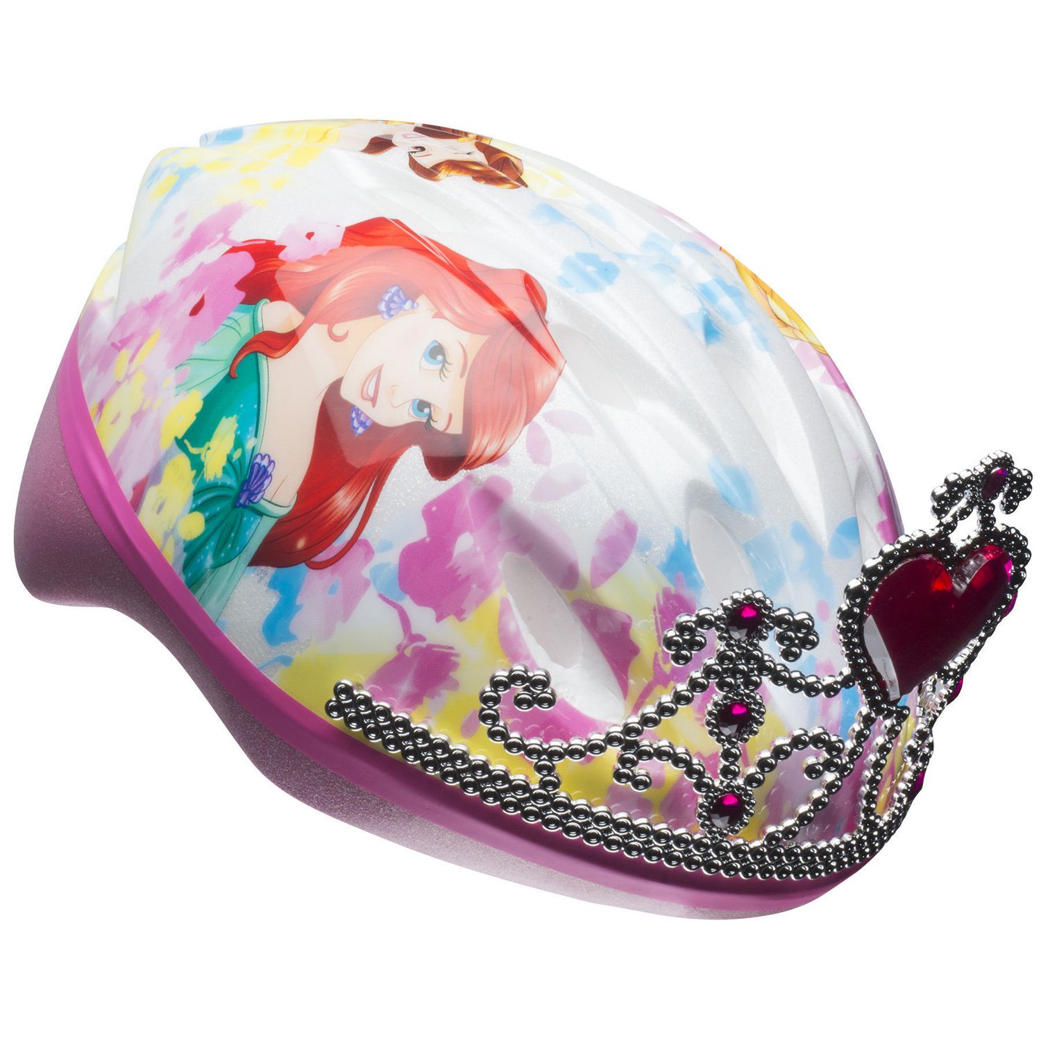 princess bike helmet with crown