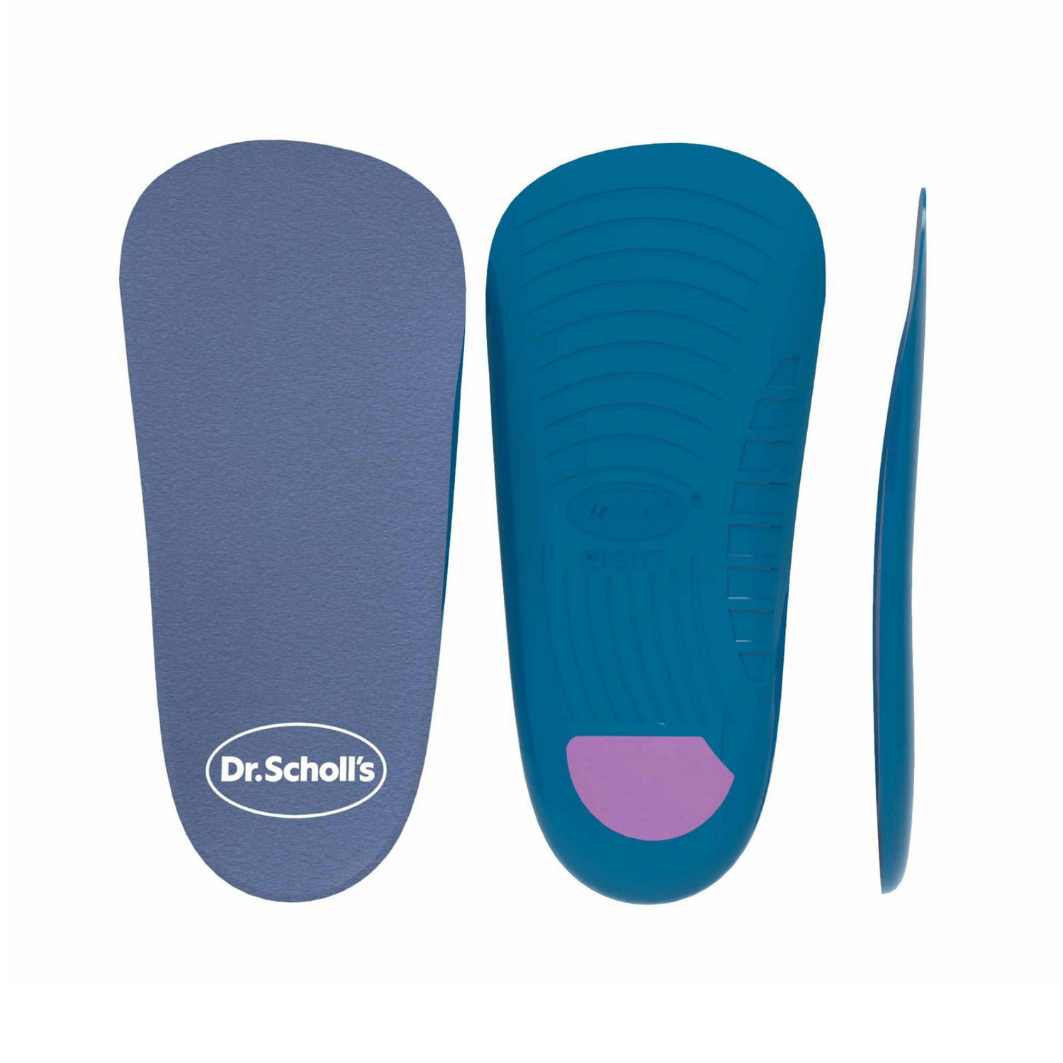 Orthèses Dr Scholl’s® pour soulager la douleur au talon et à la voûte plantaire toute la journée, semelles de 3/4 de longueur, femmes 6-10 1 paire