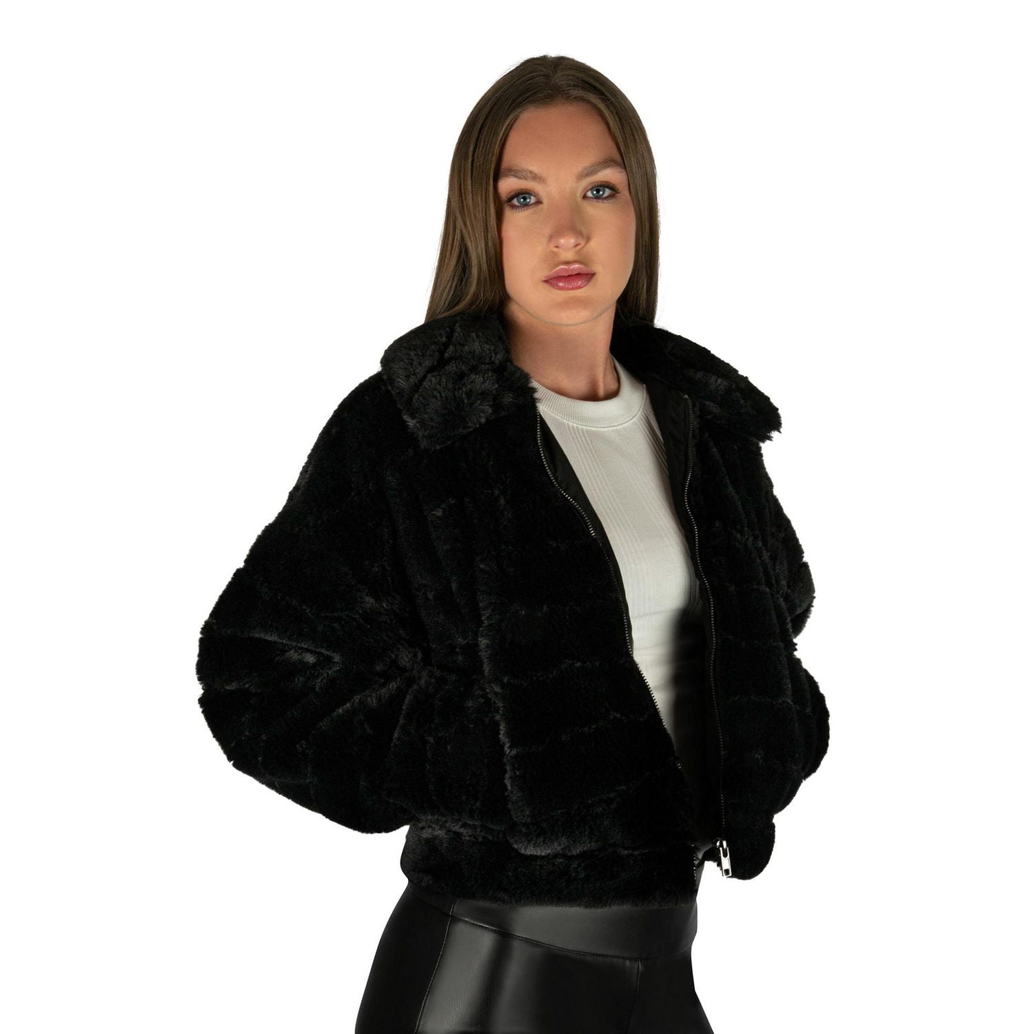 BB FLUFFY JACKET Sizes XS XL Walmart