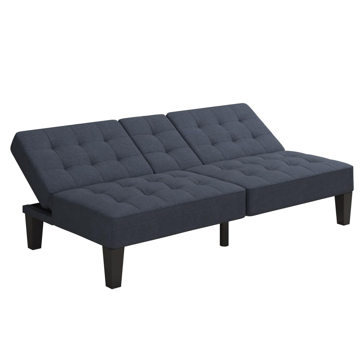 Mainstays Studio Futon, Gray Linen Upholstery