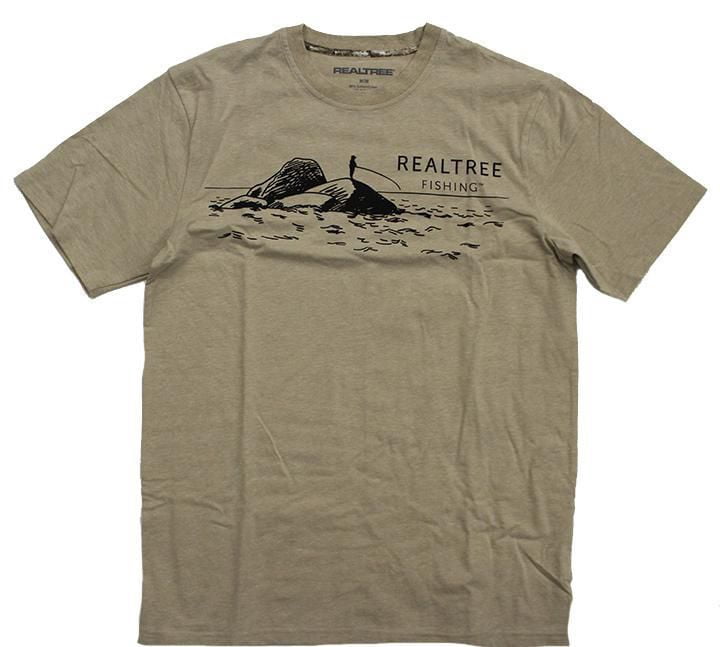 T-shirt Homme RealTree Bleu Moyen, Coton 100%, Taille M - Occasion état Très Bon