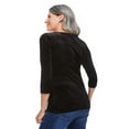 thumbnail image 3 of Penmans Women's Embossed Velour Top, 3 of 6