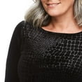 thumbnail image 4 of Penmans Women's Embossed Velour Top, 4 of 6