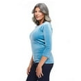 thumbnail image 2 of Penmans Women's Embossed Velour Top, 2 of 6