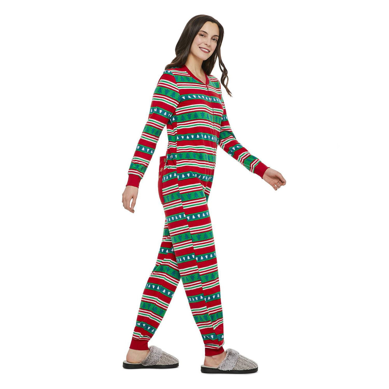 Pyjama de Noël avec rabat arrière au thème familial George