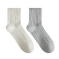 thumbnail image 1 of Secret Lounge Chaussettes Côtelées Mi-mollet 2P, 1 of 2