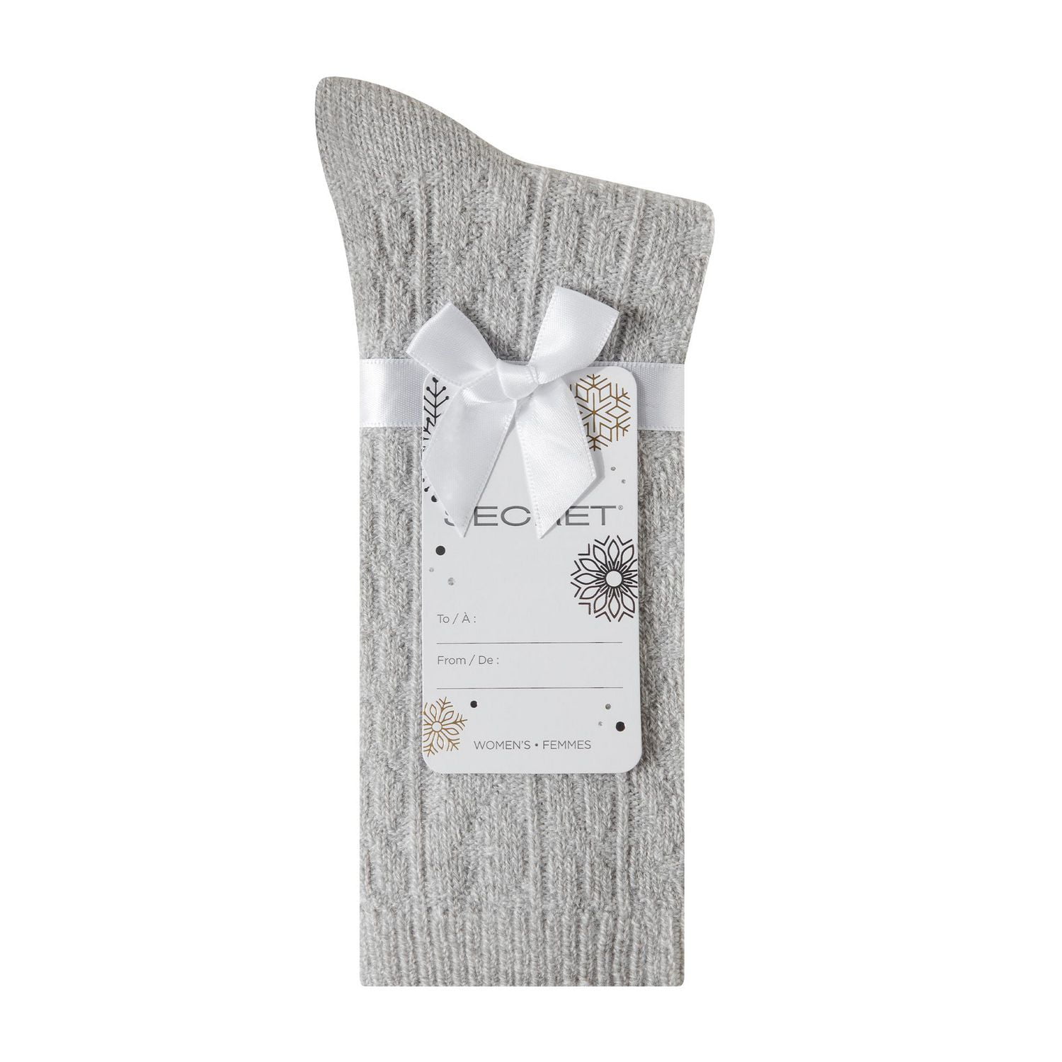 Secret Lounge Chaussettes Tricot Câble Mi-mollet 2P