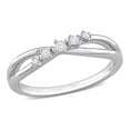 thumbnail image 1 of Miabella 1/10 Carat T.W. Diamond Sterling Silver Crossover Promise Ring, 1 of 5