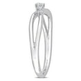 thumbnail image 2 of Miabella 1/10 Carat T.W. Diamond Sterling Silver Crossover Promise Ring, 2 of 5