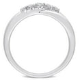 thumbnail image 3 of Miabella 1/10 Carat T.W. Diamond Sterling Silver Crossover Promise Ring, 3 of 5