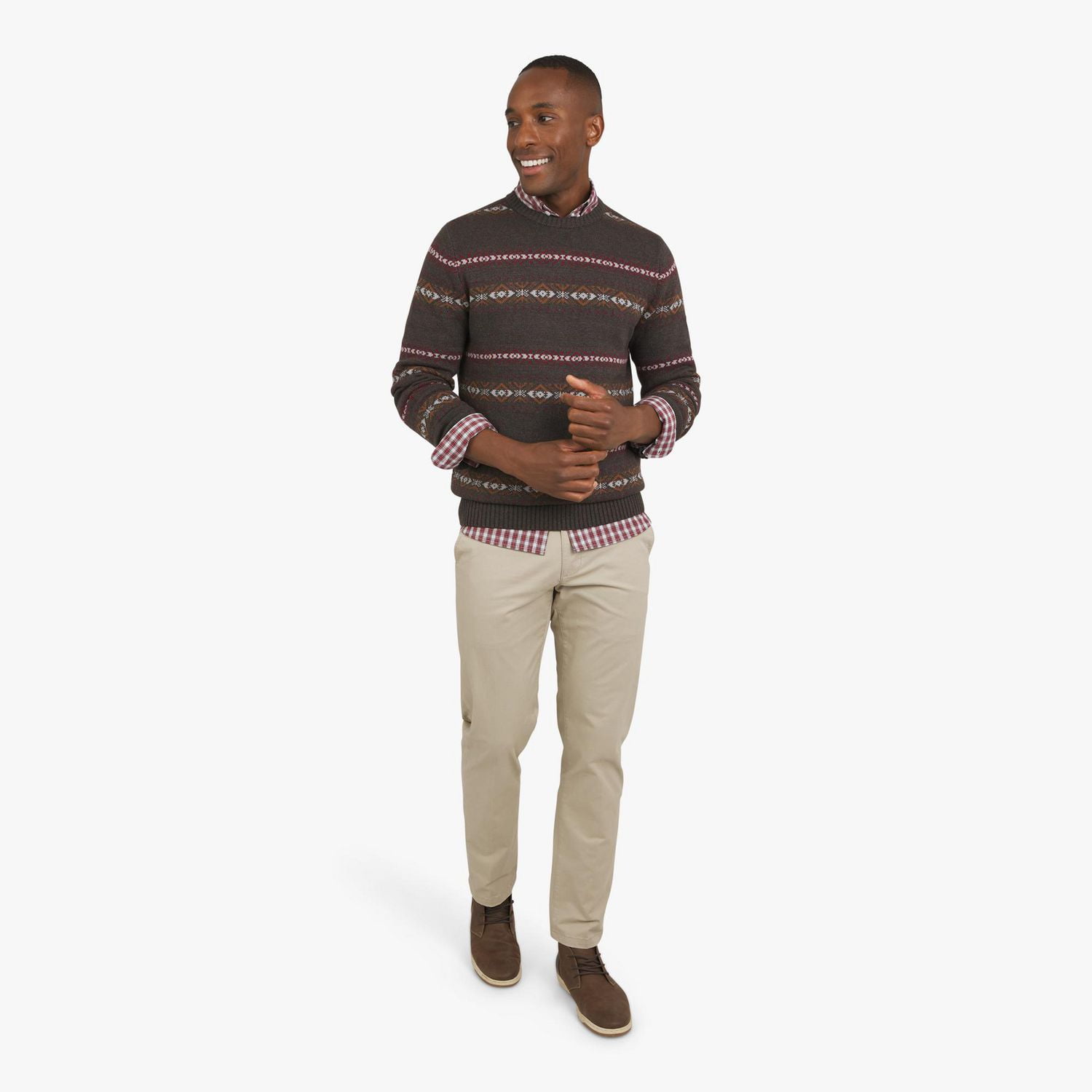 CHAPS CHANDAIL Entrez dans l'esprit des fêtes avec le pull de Noël pour hommes et grands Chaps.