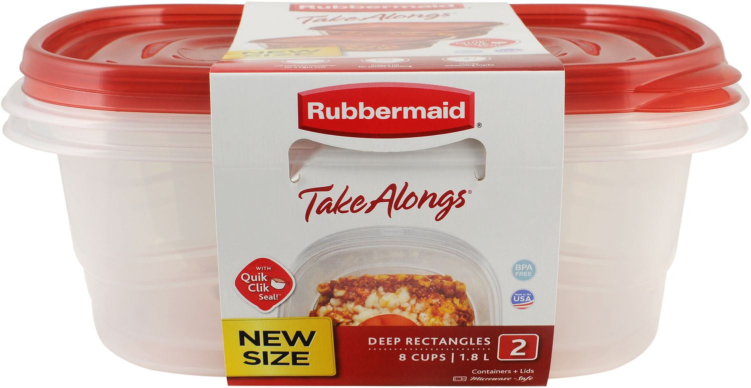 Rubbermaid Takealongs 1.9 L Deep Rectangle Food Containers Walmart Canada