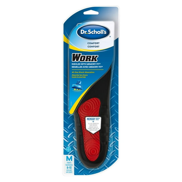 Dr.Scholl's® Work Insoles with Memory Fit, 1 paire, Men's Size 813