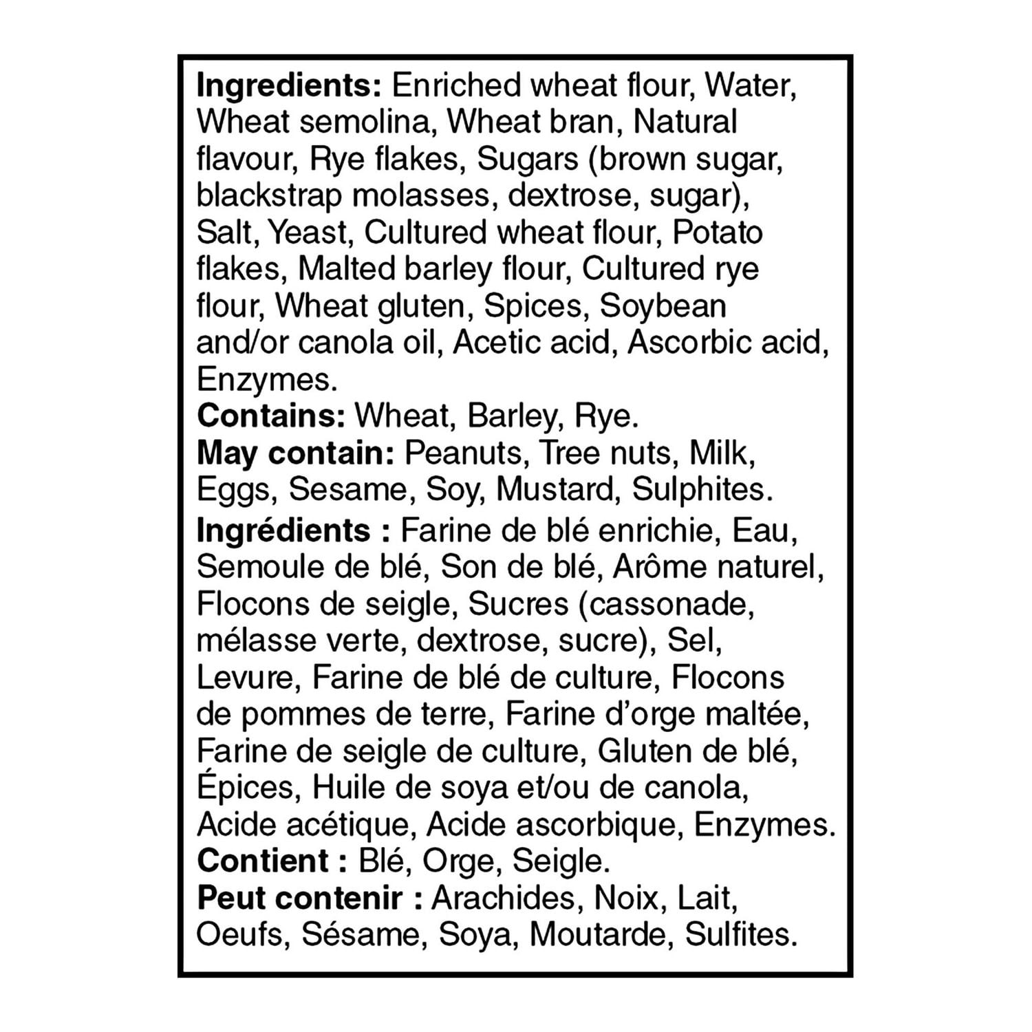 Boule pumpernickel Mon marché fraîcheur