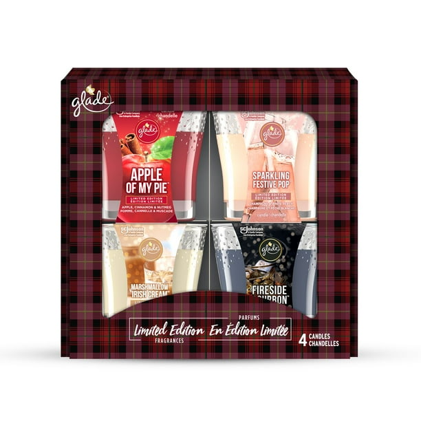 Glade® Scented Candle Air Freshener, 1Wick Candle, 4 Pack, Infused