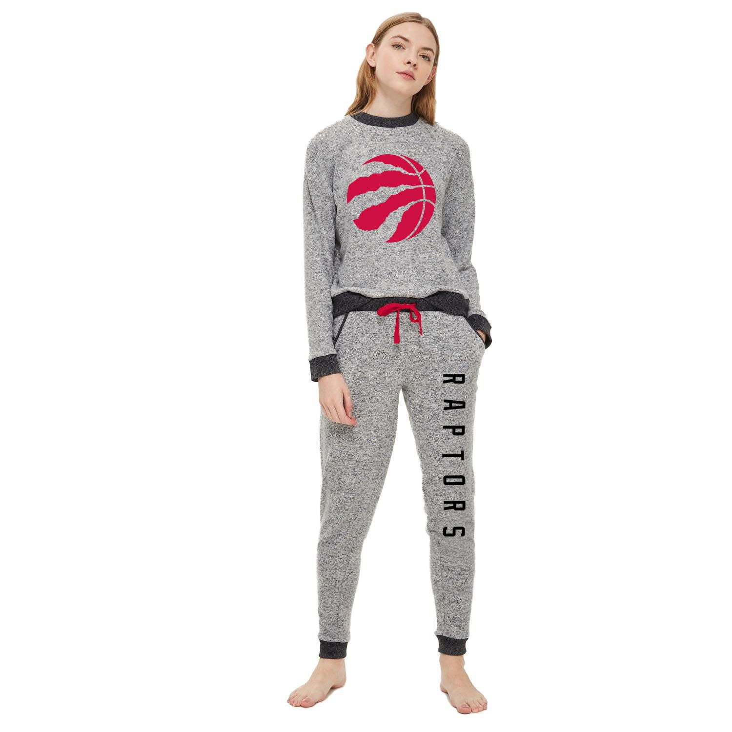 Ensemble de sommeil graphique sous licence NBA Toronto Raptors Basketball Juniors gris