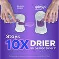thumbnail image 4 of Always Discreet Incontinence Panty Liners for Bladder Leaks, 2 Size, Very Light Absorbency, Long Length, 4 of 9