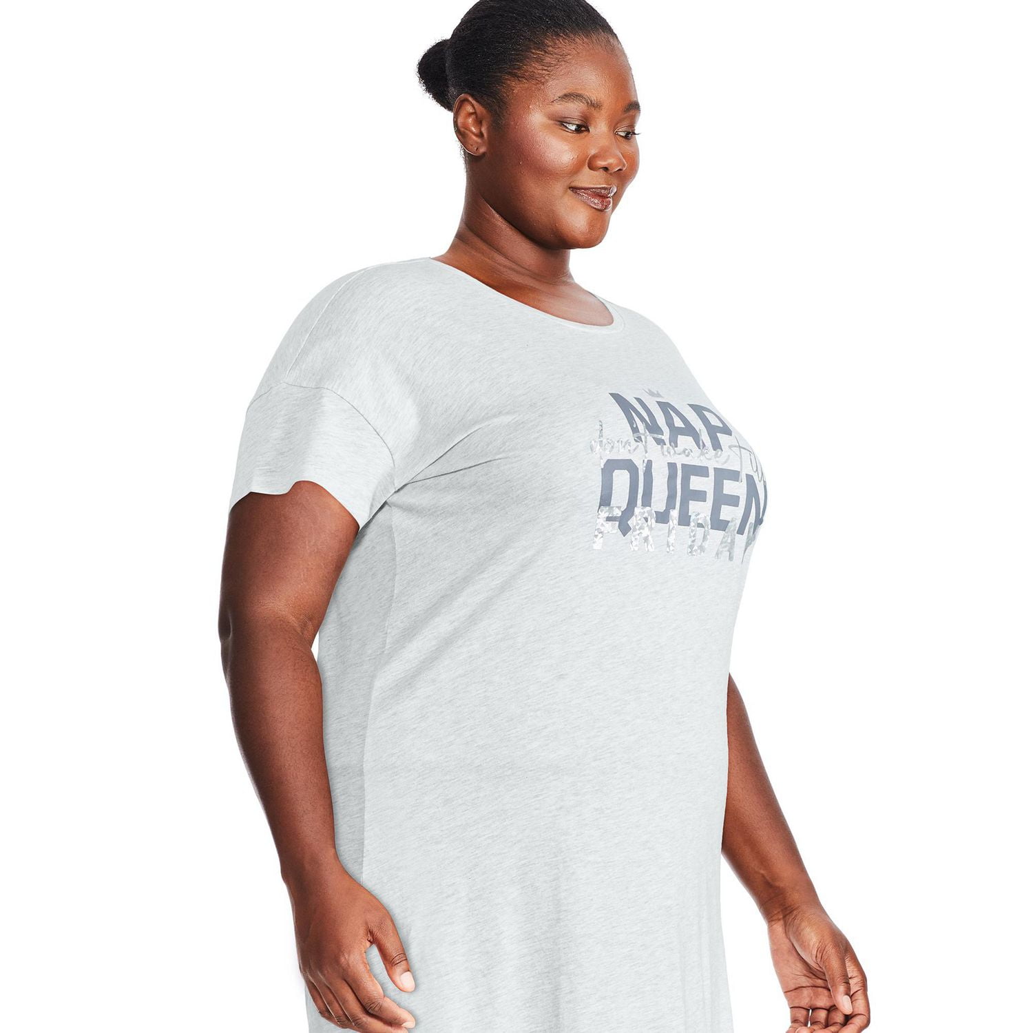 Chemise de nuit à encolure ras du cou George Plus pour femmes