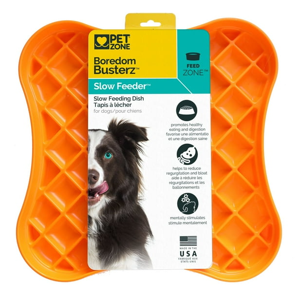 Pet Zone Boredom Busters Dog Slow Feeding Dish, Pet Slow Feeder