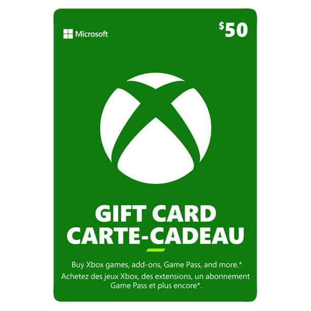Xbox Live Gift Card $50 CAD Digital Download