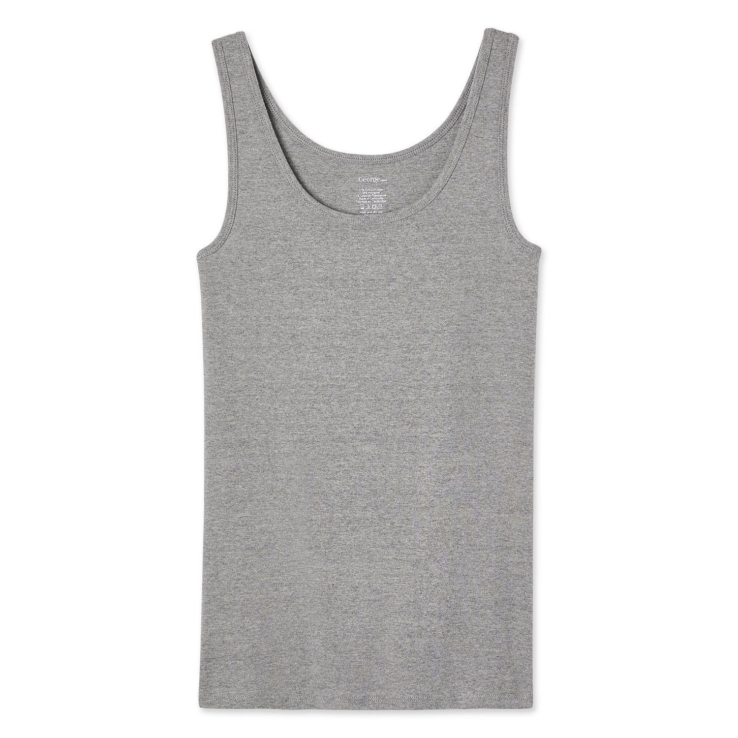 Débardeur chiné de base côtelé George pour femmes