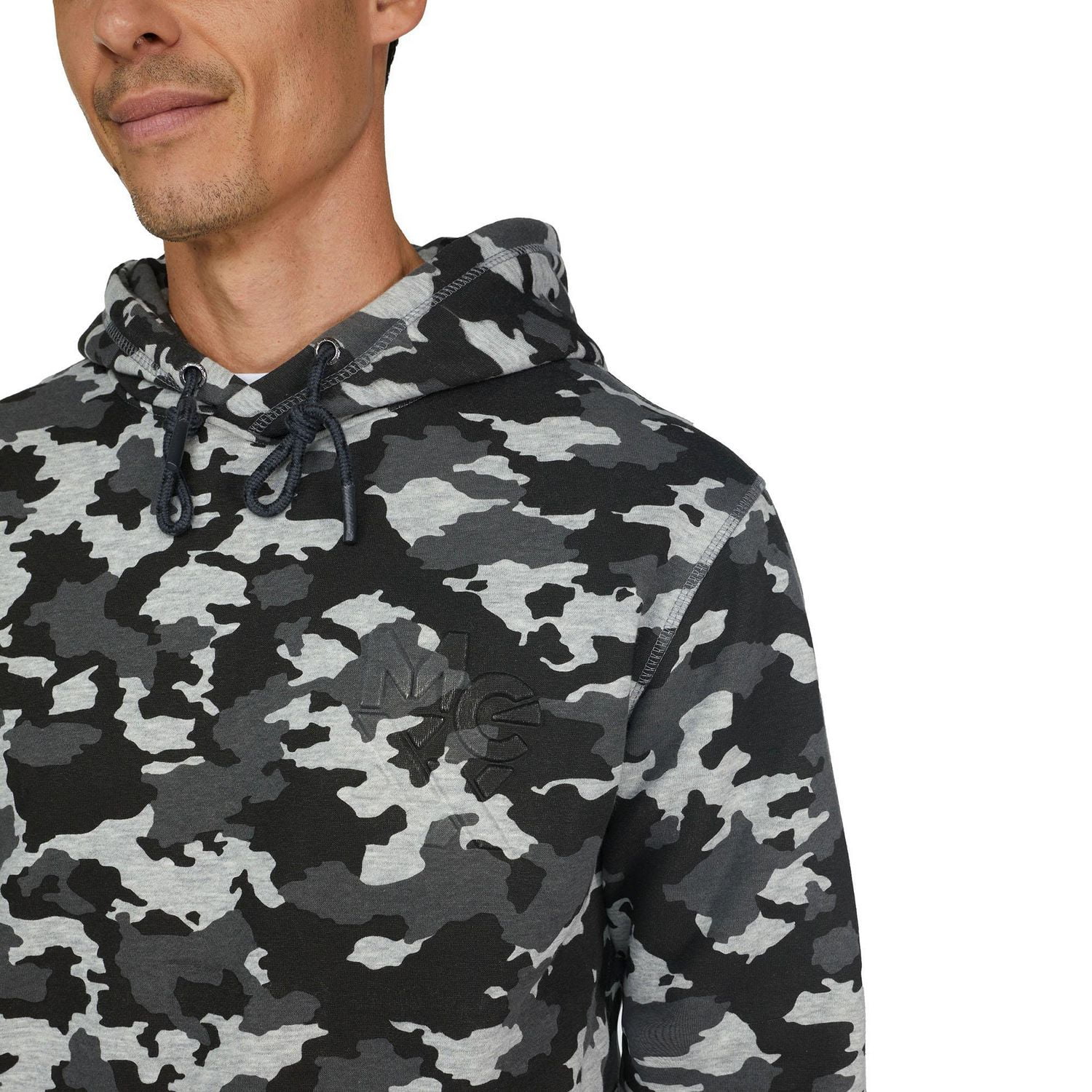 Sweat à capuche en molleton à imprimé camouflage MEXX pour hommes