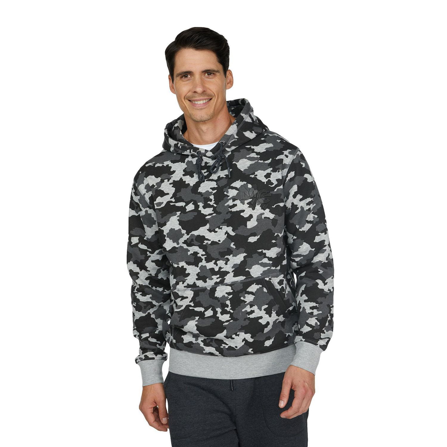 Sweat à capuche en molleton à imprimé camouflage MEXX pour hommes
