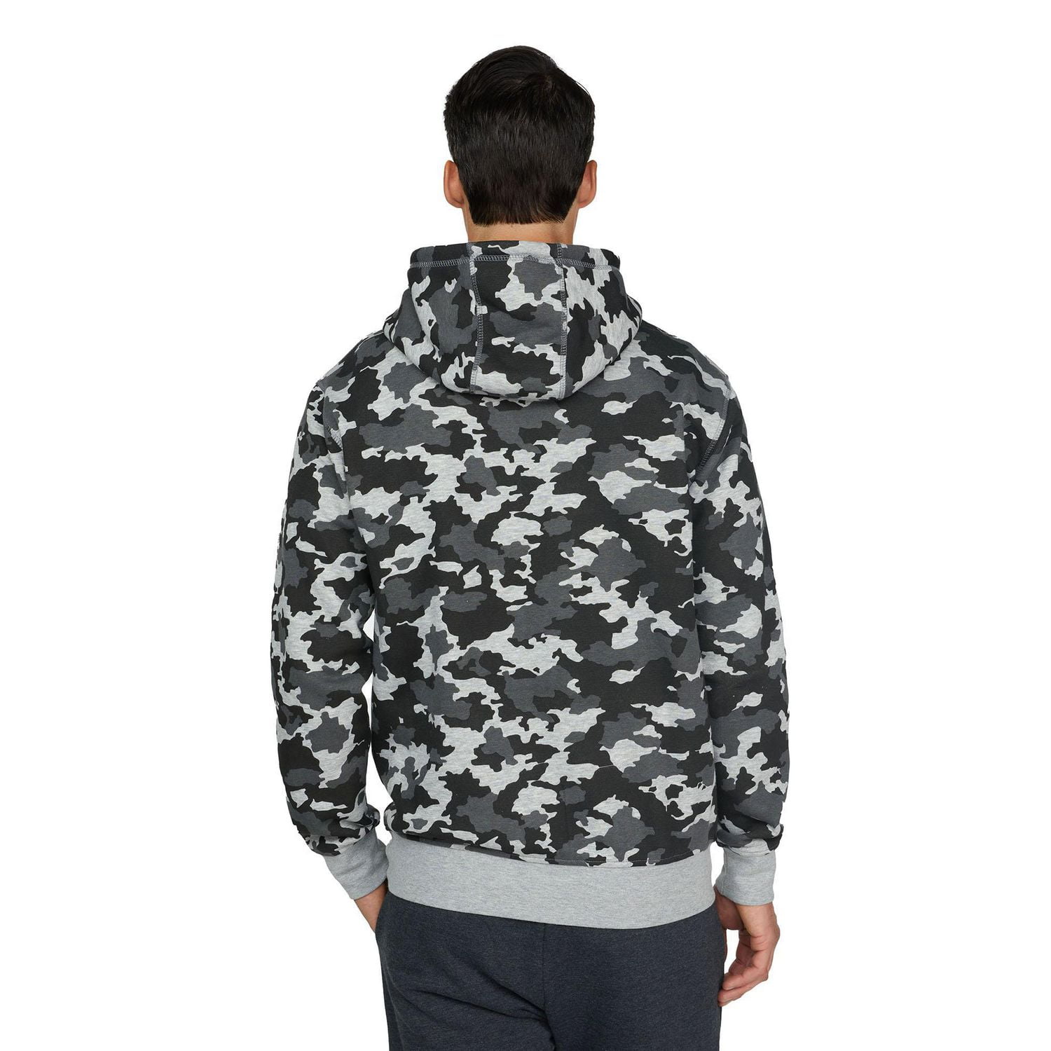 MEXX Fleece Camo Print Popover Hoodie for Men