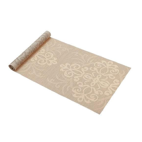 IH Casa Decor Vinyl Table Runner 72" Damask Natural - Set of 2