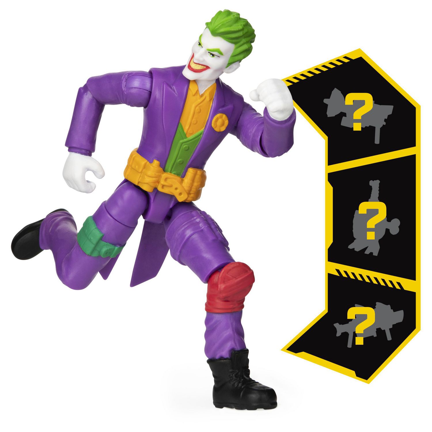 Batman 4-inch The Joker Action Figure with 3 Mystery Accessories, for Kids  Aged 3 and up