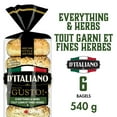 thumbnail image 1 of D’Italiano with Gusto!™ Everything & Herb Bagels, 1 of 5
