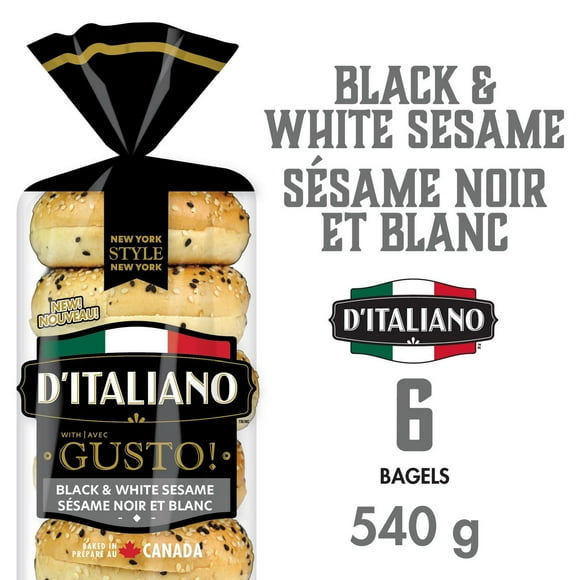 Bagels Sésame Noir et Blanc D’Italiano avec Gusto!™ Soft, chenille-style baby yarn