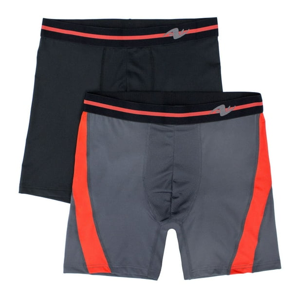 2) Athletic Works Men Performance Mesh Boxer Brie