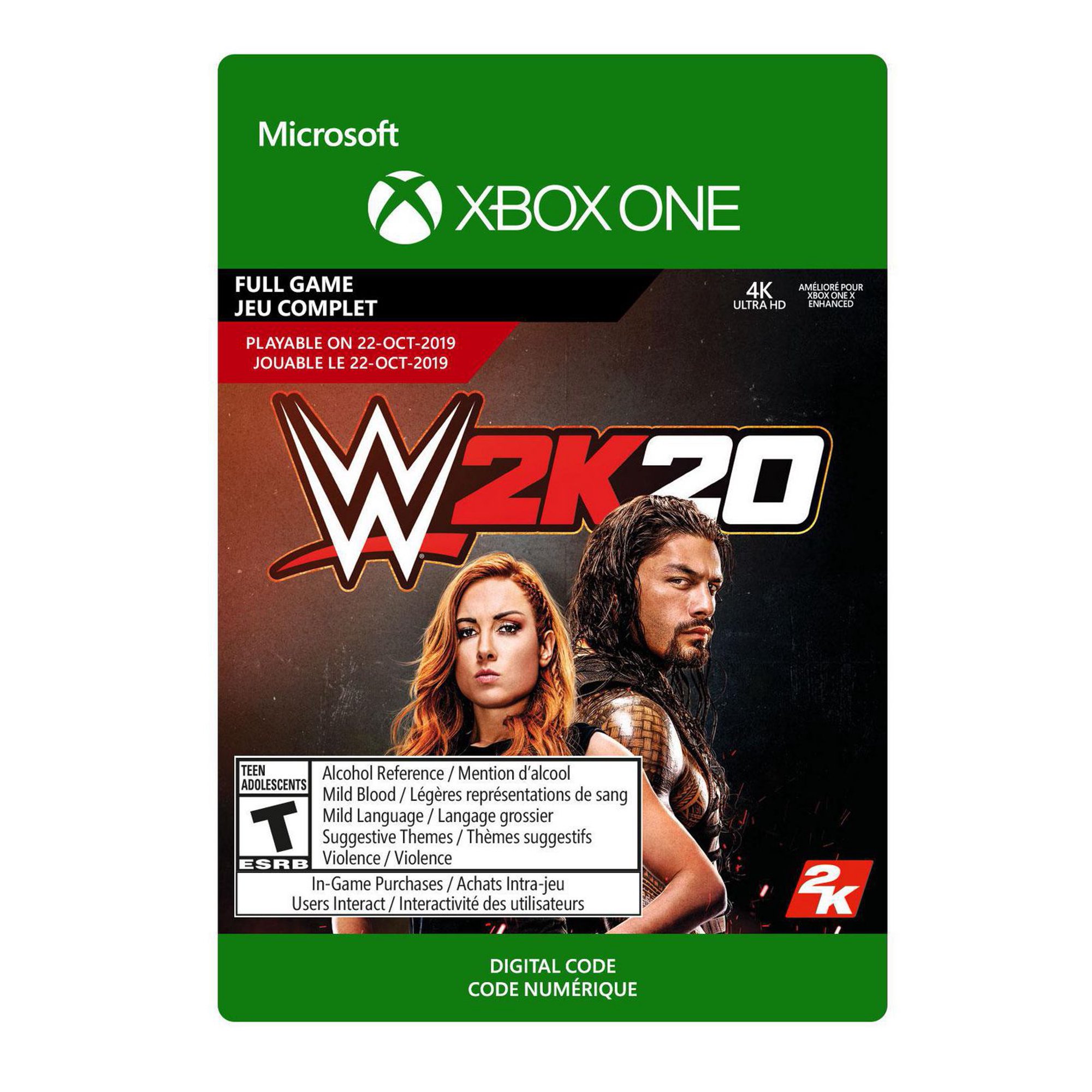 Xbox One WWE 2K20 [Download] (Pre-Purchase) - Walmart.ca