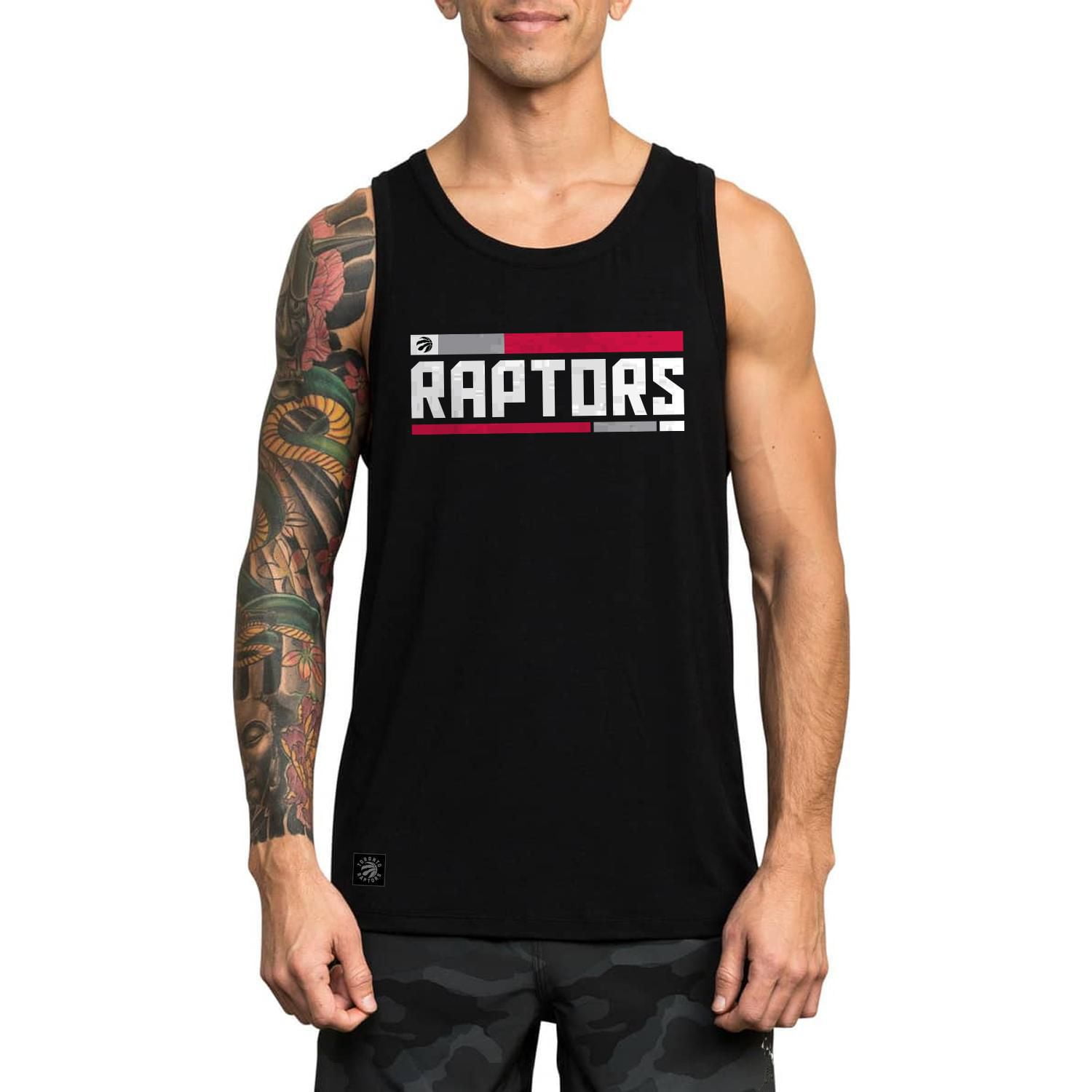 Licensed NBA Toronto Raptors Basketball Men's Black Graphic Tank Top