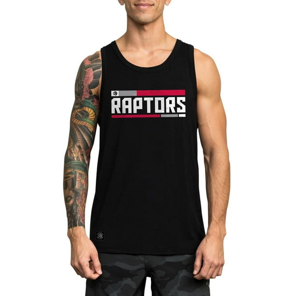 Licensed NBA Toronto Raptors Basketball Men's Black Graphic Tank Top 