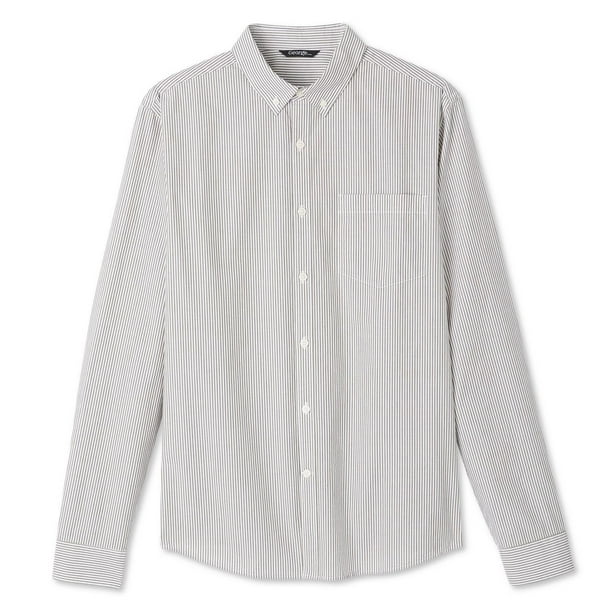 George Men's Long Sleeve Washed Poplin Shirt 