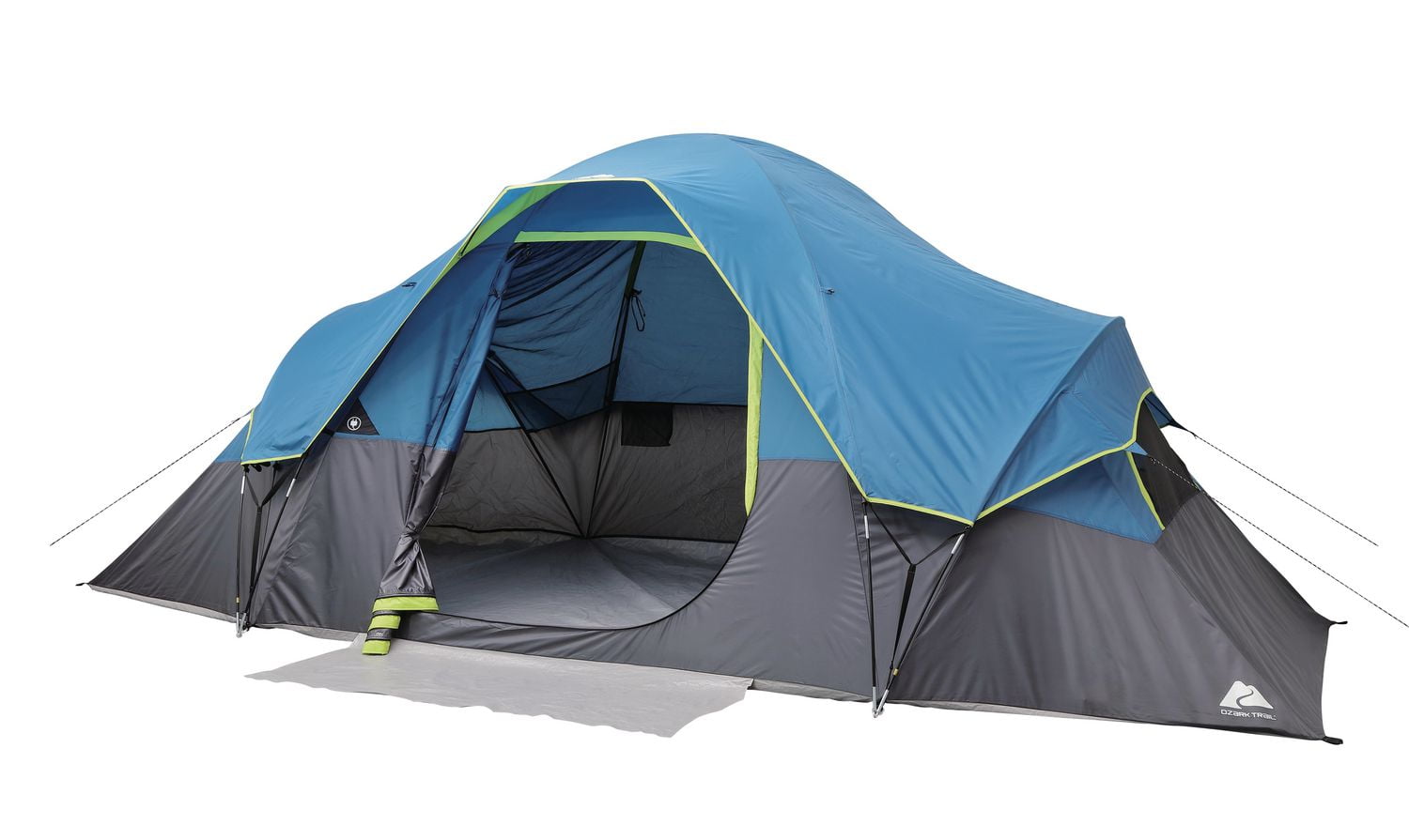 Ozark Trail 10-Person Family Camping Tent, With Rooms And Screen Porch ...