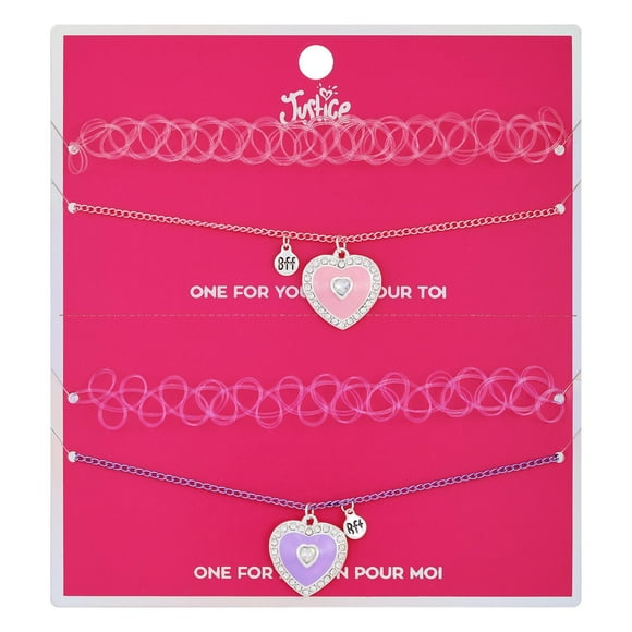 Justice BFF necklaces