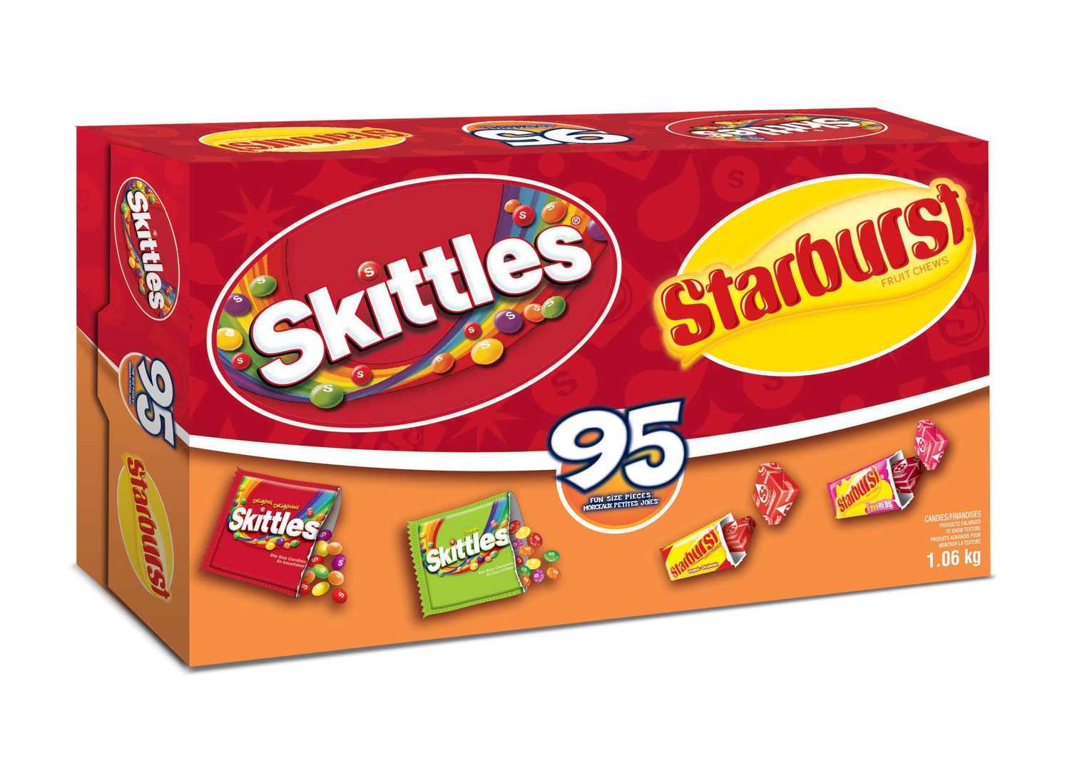 Skittles/Starburst 95 count Fun Size 