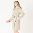thumbnail image 3 of DV Knee length belted hooded coat, 3 of 6
