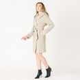 thumbnail image 4 of DV Knee length belted hooded coat, 4 of 6