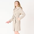 thumbnail image 3 of DV Knee length belted hooded coat, 3 of 6