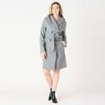 thumbnail image 2 of DV Knee length belted hooded coat, 2 of 9