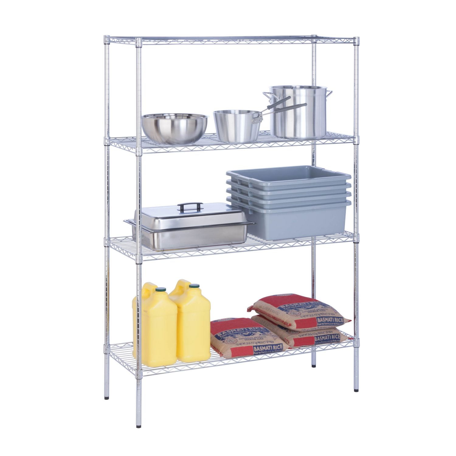 HoneyCanDo Honey Can Do 4Tier 350Lbs 18X48X72 Chrome Walmart Canada