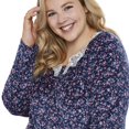 thumbnail image 4 of George Plus Women's Long Sleeve Nightgown, 4 of 6