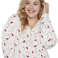 thumbnail image 4 of George Plus Women's Long Sleeve Nightgown, 4 of 6